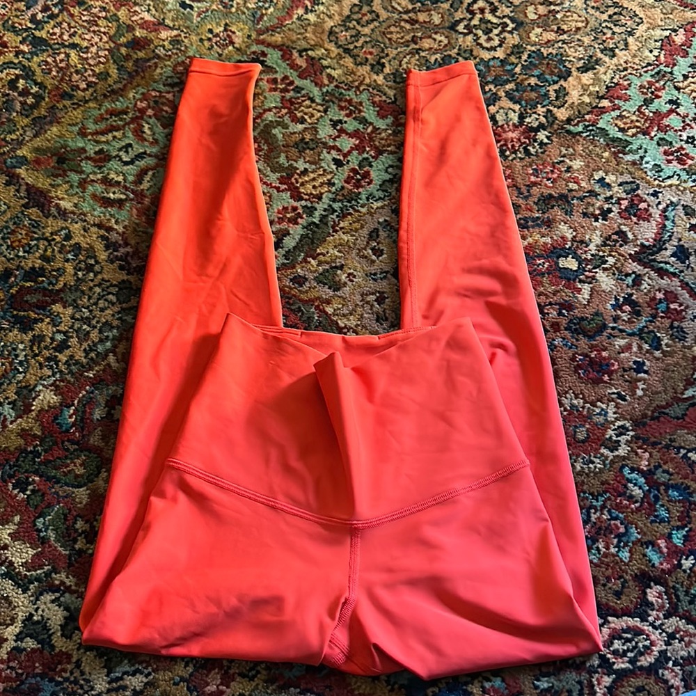 Red leggings
